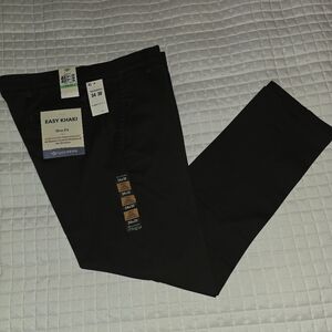 Dockers Men's Easy Khaki Slim Fit Pants in Black